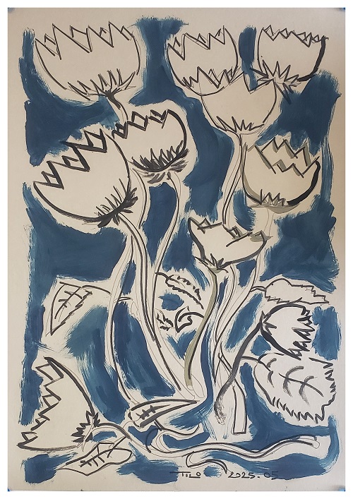 MES JARDINS IMAGINAIRES – A LA FAÇON DE M…… (29.7x42cms)