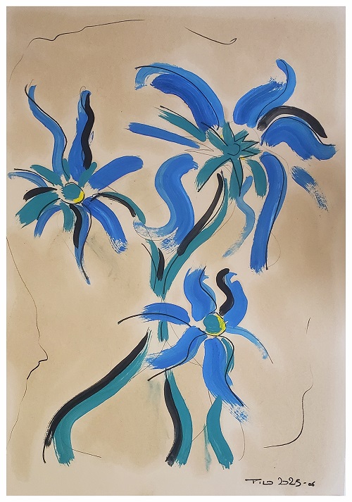 MES JARDINS IMAGINAIRES – EFFLEURER LES COULEURS (42×59.4cms)