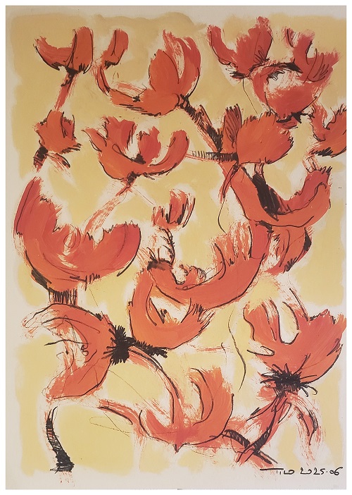 MES JARDINS IMAGINAIRES – FLEURS CRABES (29.7x42cms)