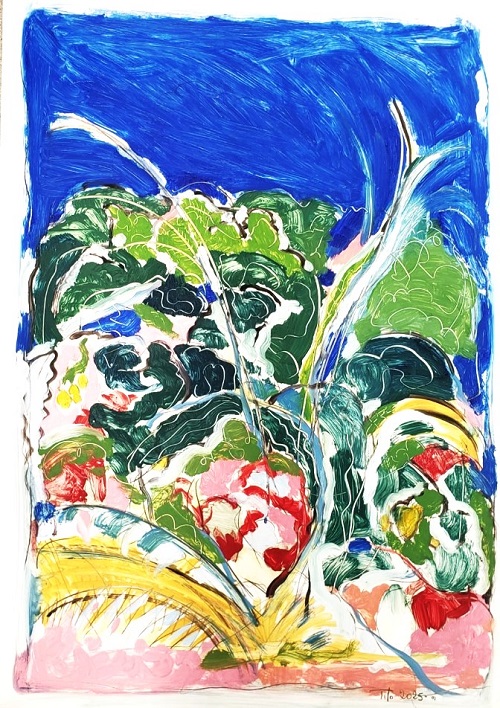 M.P.I LES ARBRES BRODES (102x72cms)