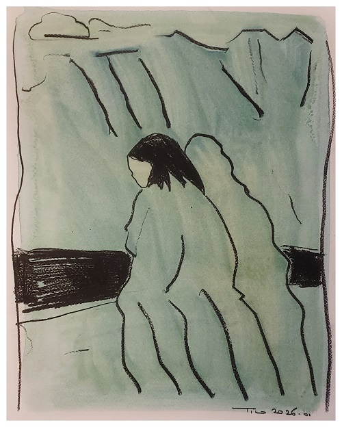 AFFRONTER LE STYX (30X40cms)