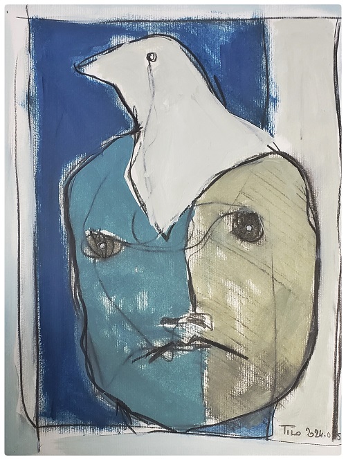 LE COUCOU ENCOMBRANT (40x30cms)