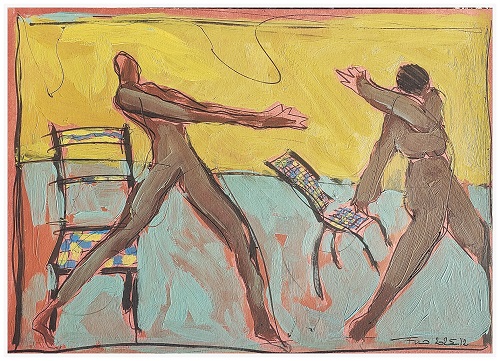 LES MAUVAISES RÉSOLUTIONS DE DÉBUT D’ANNÉE (42×59.4cms)