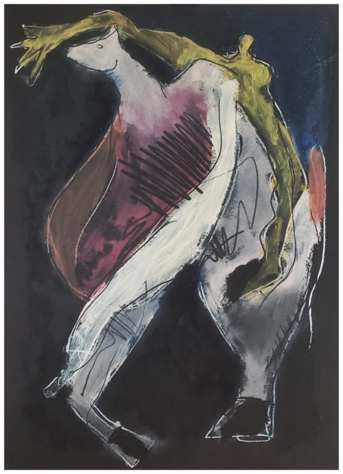 AGITER SON LEURRE (42×59.4cms)