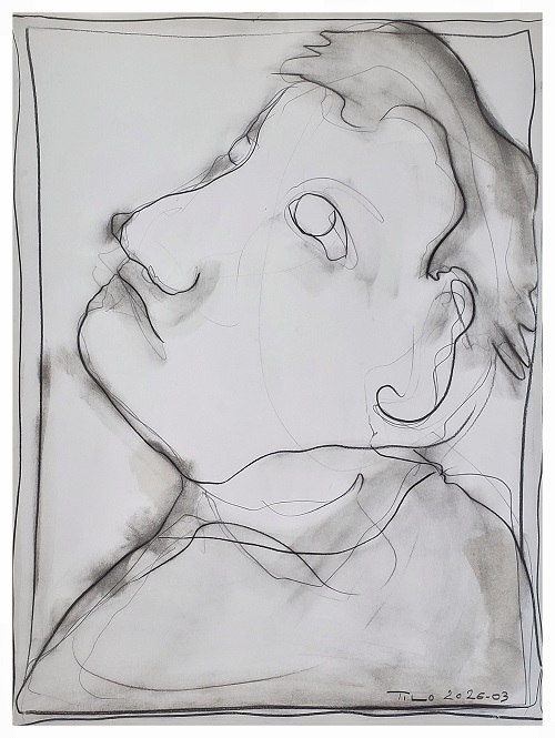 LA TETE DANS LES NUAGES (30x40cms)