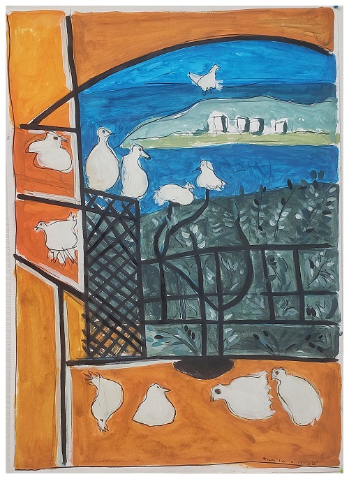LES PIGEONS PICA-LO 04 (74x103cms)