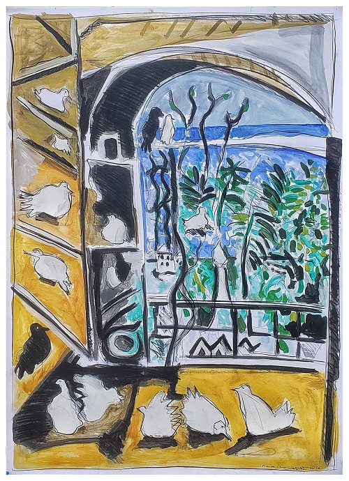 LES PIGEONS PICA-LO 06 (30x40cms)