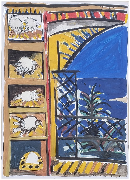 LES PIGEONS PICA-LO 09 (103x74cms)
