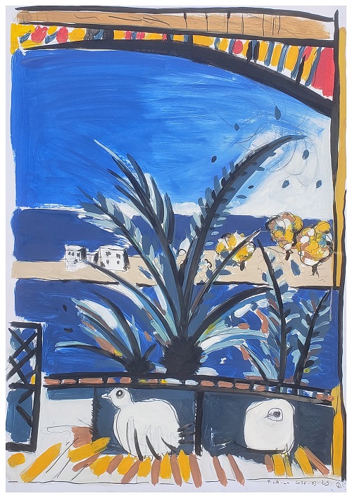 LES PIGEONS PICA-LO 10 (103Xx74cms)